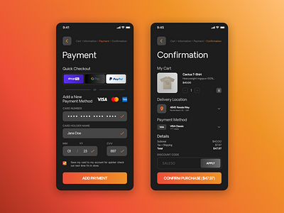 100 Days of UI - 002 - Credit Card Checkout