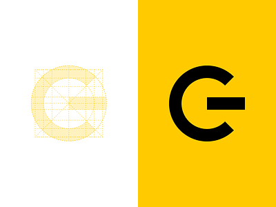 New personal logo brand branding construction gc identity logo logotype mark monogram personal yellow
