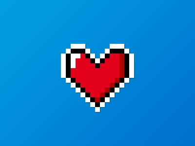 Today, tell your love with pixels by Gershom Charig on Dribbble