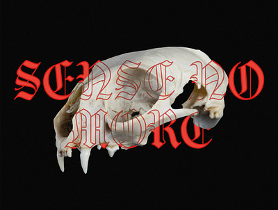 T-Shirt "Sense no more" design designtshirt goth gothic graphic design halloween scary skull t shirt t shirt t shirts