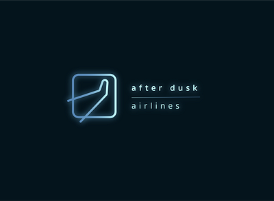 After Dusk Airlines airlines brand identity branding illustration logo