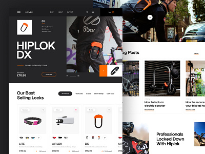 Hiplok Ecommerce Website e commerce e commerce design ecommerce ecommerce website design ideas ecommerce website examples ecommerce websites home page interface landing page online shop product page shop shopify store shopping storefront ui ux website website design woocommerce