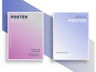 POSTER (gradient) design gradient poster