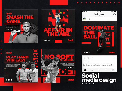 Tennis Social Media Design | Banner Design