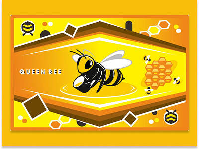 Custom Background / Artwork / Wallpaper Design - Queen Bee