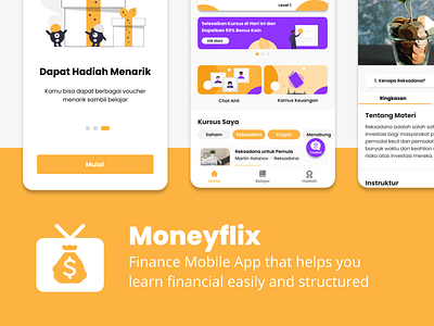 Moneyflix Mobile Application - Learning / Course Finance App