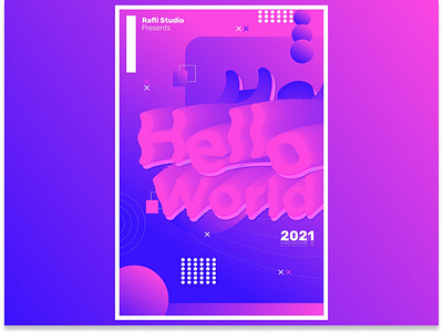 Event Poster Design - Modern & Abstract 3D Blend Poster Design