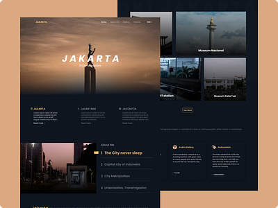 Jakarta's Landing Page design mobile design ui ux website design