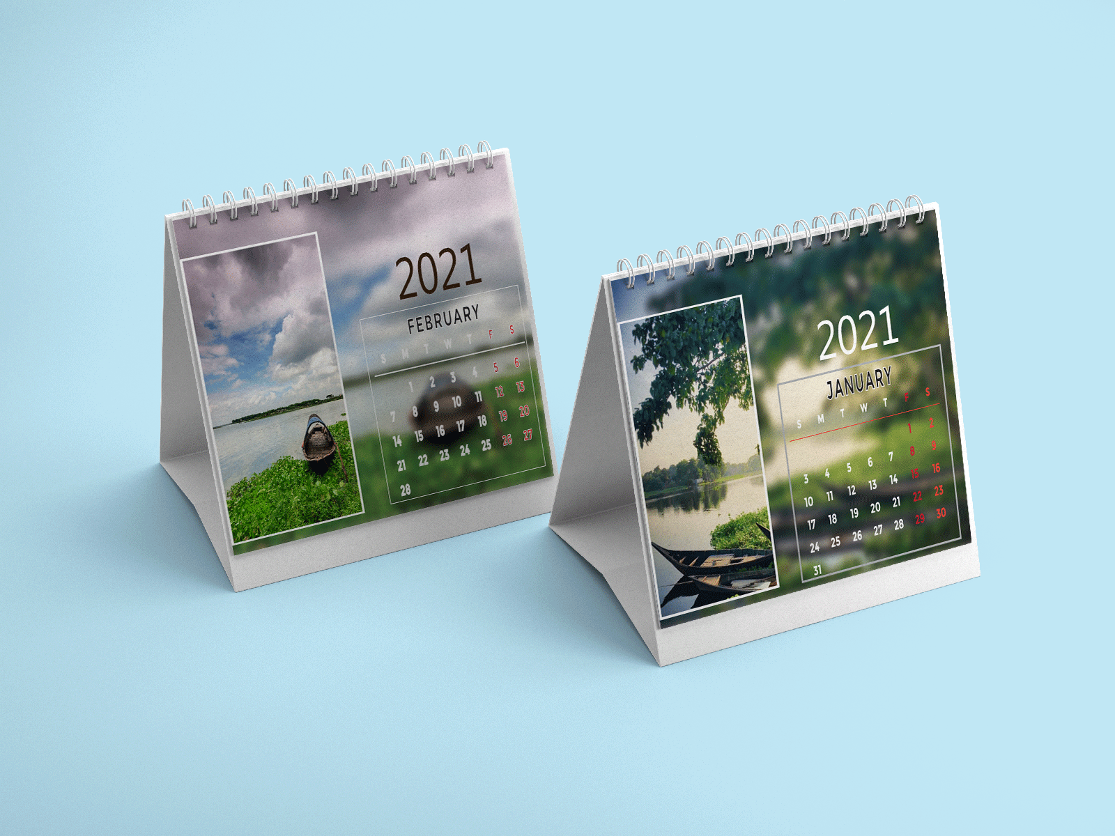 Desk  Calendar Design 2021