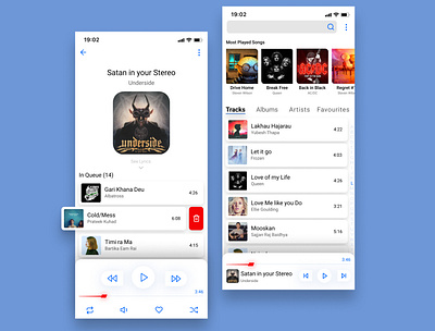 Music Player App design musicplayer musicplayerui nepaliuiux ui ui ux uidesign ux uxdesign