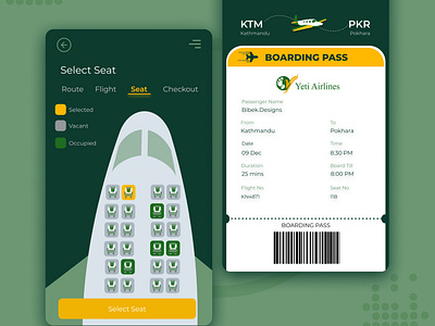 Airlines Mobile Application Design mobile design mobile ui ui uidesign ux ux designer