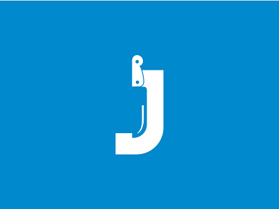 Logo knife letter J / D