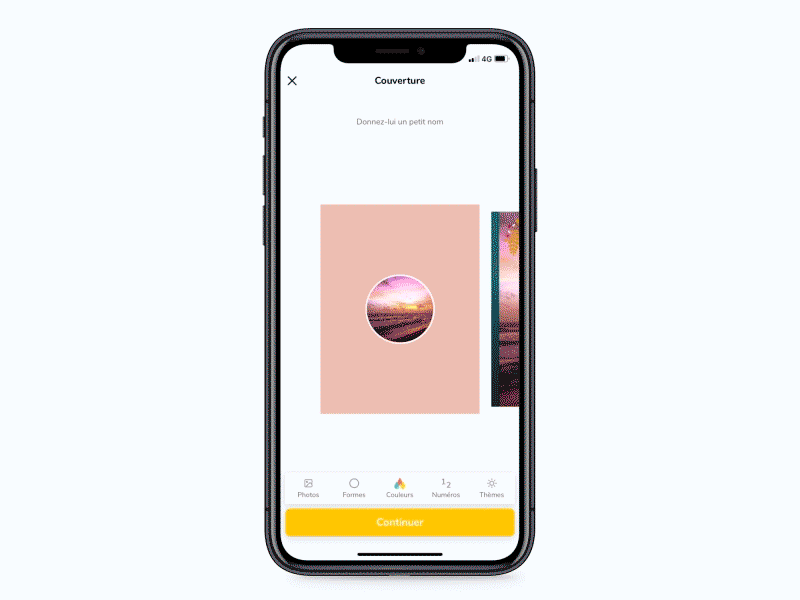 Cheerz app - Album photo customisation