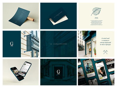 La Garçonnière - Retail branding & Web design branding branding and identity entrepreneurship logo print website
