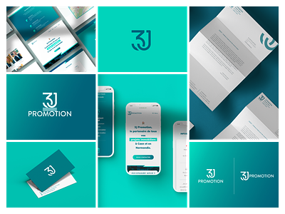 3J Promotion | Logo & Branding branding branding design development figma generatepress graphic design identity illustrator logo photoshop web design wordpress