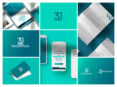 3J Promotion | Logo & Branding branding branding design development figma generatepress graphic design identity illustrator logo photoshop web design wordpress