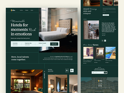 Hotel Sarina Booking Landing Page 3d animation awesome branding cool design graphic design hotel illustration landing page logo minimal mobile app design motion graphics realistic trend ui ui kit ux vector