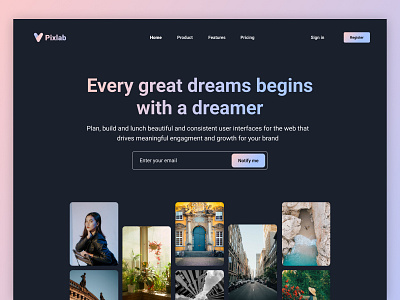 Pixlab - Toolkit Web Landing Page