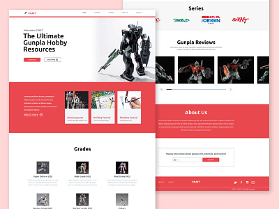 CRAFT Gunpla Hobby Website