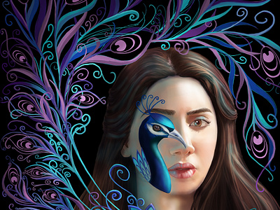 Mahira Khan portrait illustration