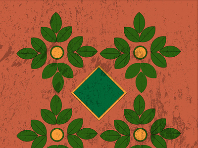 Motifs on a wall design illustration illustrator web