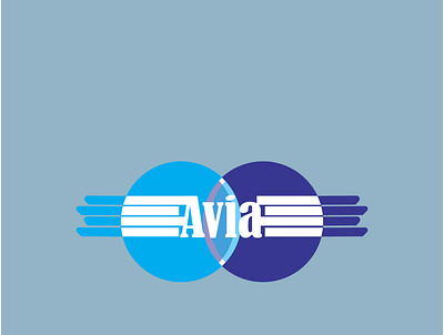 Avia Aviation branding design agency graphic design illustrator logo logodesign vector