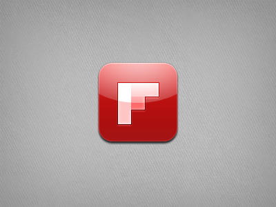 Flipboard flipboard icon ios iphone red theme