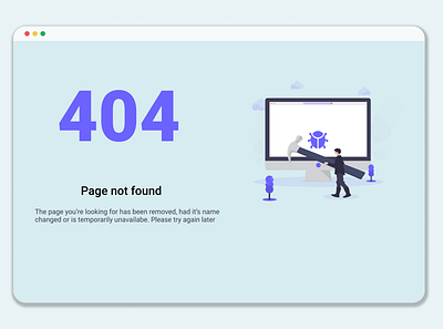 Error 404 design figma ui ux