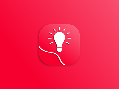 RedUp Ideas Icon Design app appicon appicons clean dailyui design flat graphic design icons red ui ux