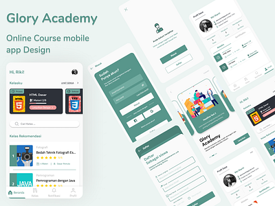 Online Course Mobile App Design app app design mobile mobile app mobile design mobile ui online course online courses ui uidesign uiuxdesign ux uxdesign