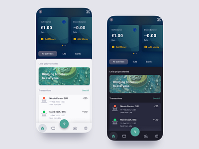 Fintech: Homescreen User Interface productdesign ui ux uxdesign