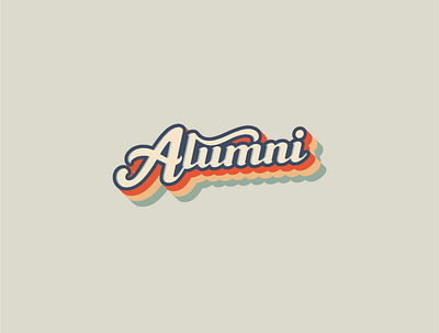 Alumni classic typography vintage