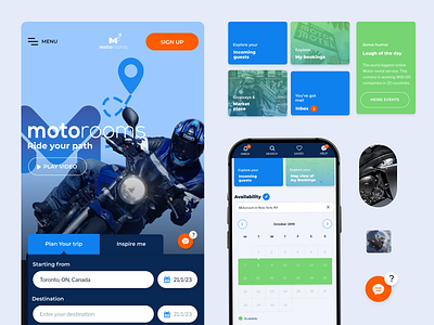 Riders app app branding design development front end interface magento mobile mobile first motocycle product responsive rider road ui