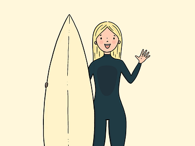 Blonde surfer