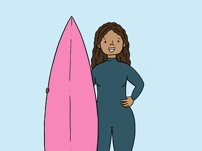 Curvy surfer