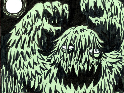 Inktober Swamp Monster swamp monster