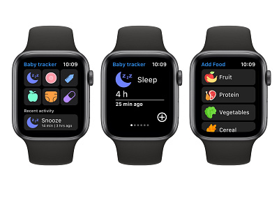 Baby app for apple watch app apple watch baby app design interface ui ux