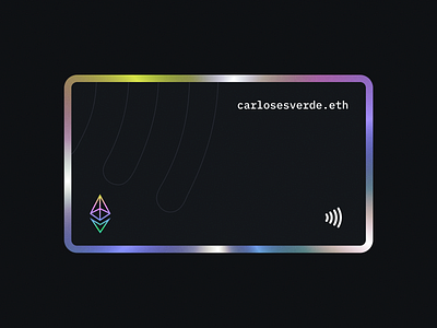 Ethereum Card card credit card crypto cryptocurrency debit card design eth ethereum figma nfc pay web3