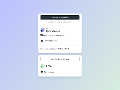 Pricing ✨ design figma payment pricing ui