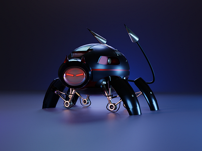 robot cat 3d animation graphic design illustration ui