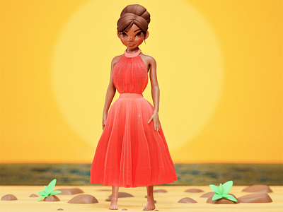 Barbie 3D Illustration