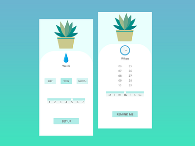 Don't forget about plants:) 007 app daily007 dailyui design illustration ui vector