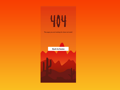 You are lost in the desert :) 008 404 404 page dailyui design error ui ux vector
