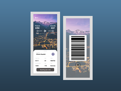 Plan your trip :) 024 app boarding boarding pass dailyui design flight app illustration travel ui