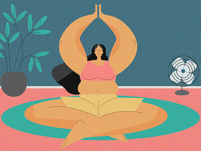 Yoga girl design exercises girl graphic design illustration illustrator vector yoga