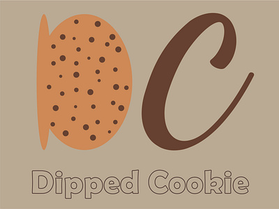 dipped cookie LOGO art branding design dribbble graphic design illustration ui ux vector web