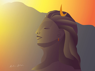 Adiyogi adiyogi art design dribbble graphic design illustration shiva