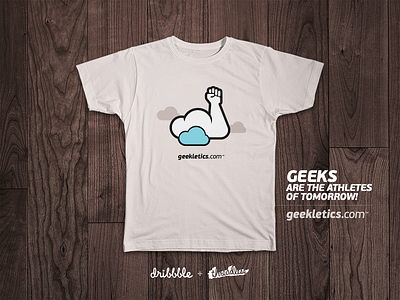 Geekletics / Athletics for Geeks athletics cloud dribbble geek logo playoff t shirt tee threadless