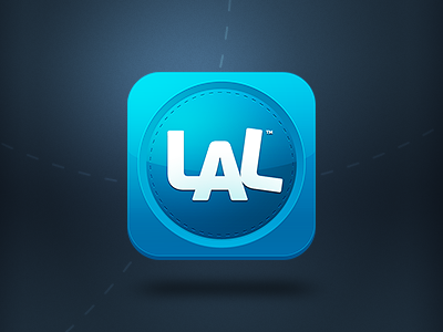 LAL / iPhone App Icon blue icon iphone itunes lal logo