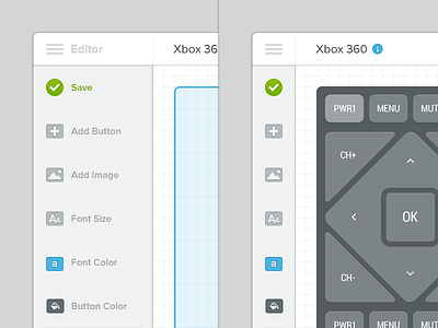 Interface of Interface Editor app application editor interface meta ui web